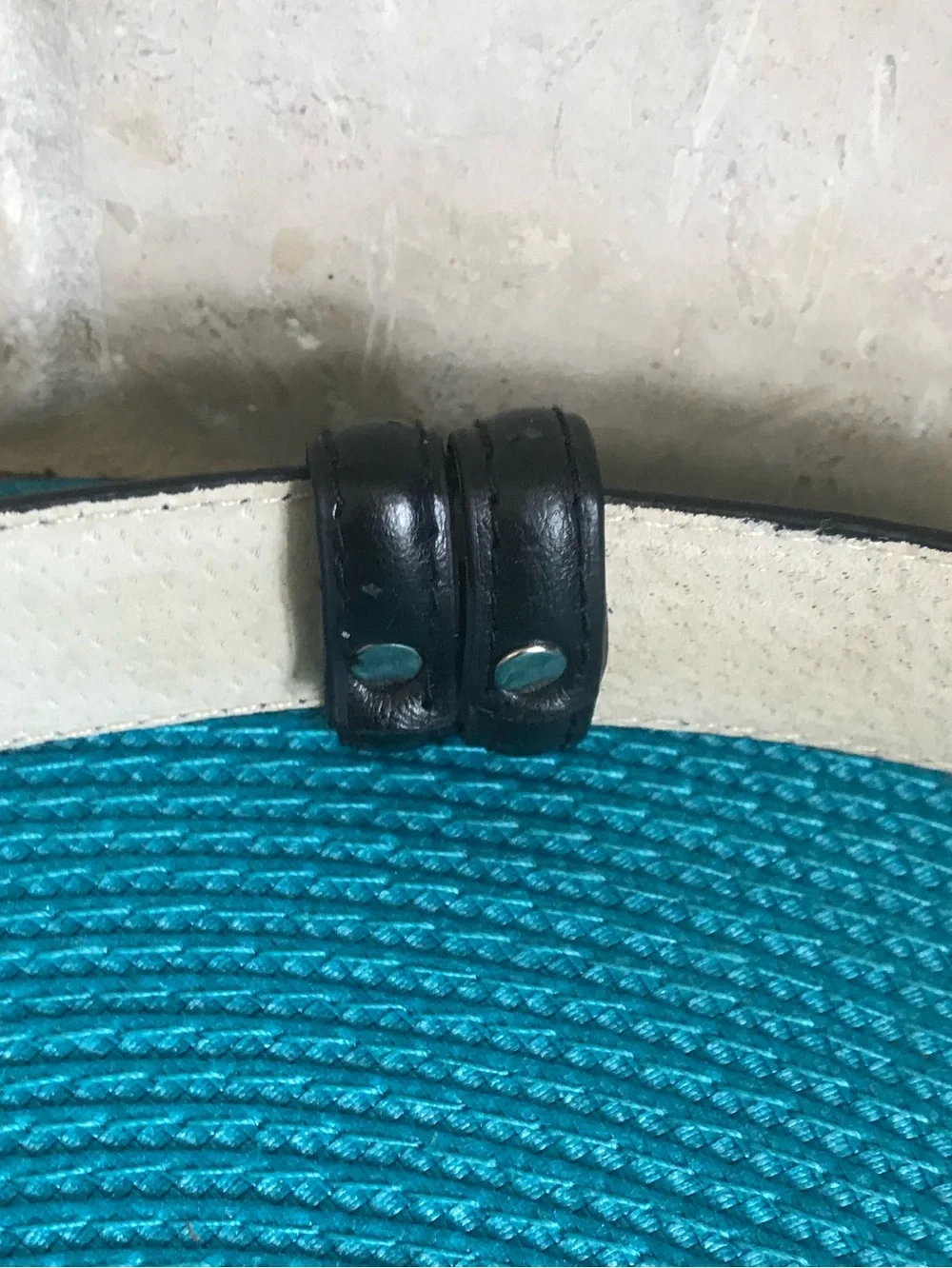 Chico’s Black Leather Belt with Silver Buckle